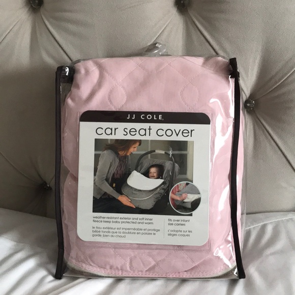 jj cole car seat cover pink